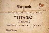 Ticket der R.M.S. Titanic